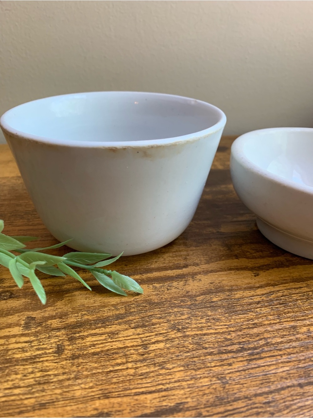 Vintage Antique English Ironstone China Bowls- Set of 2 - Picture 3 of 13